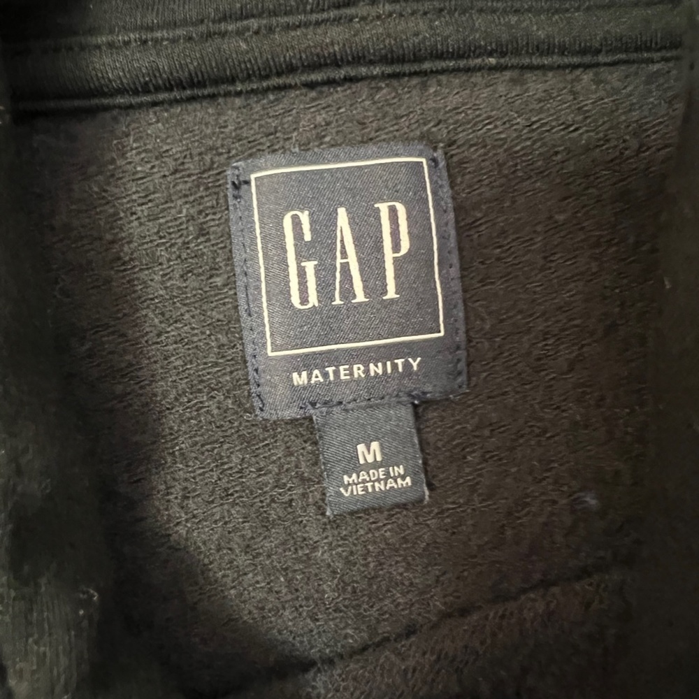 Gap Maternity Open Side Hoodie - Black/Medium - Picture 5 of 6